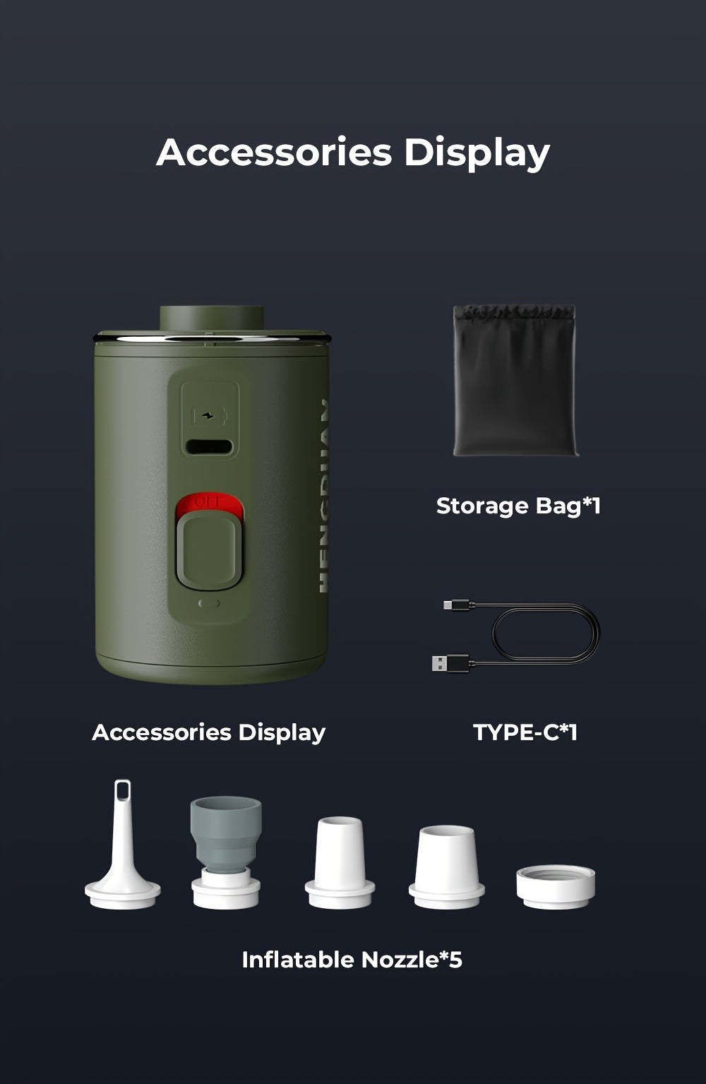 AeroPump V2 | Rechargeable Vacuum & Air Pump