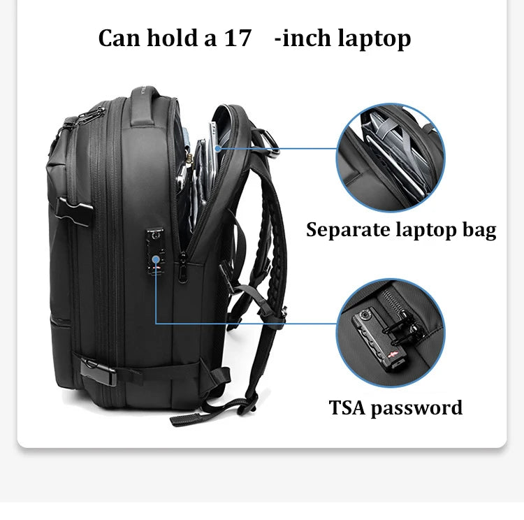 VacuGuardPack 50 | Advanced Vacuum Compression & Security Backpack