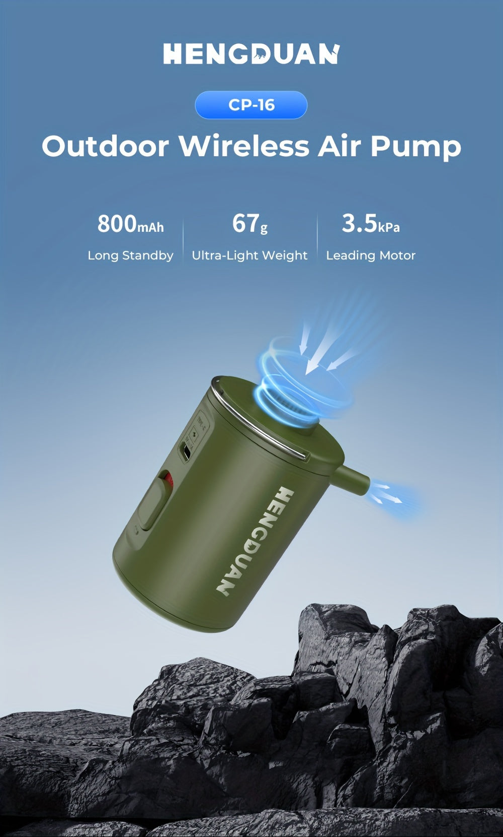 AeroPump V2 | Rechargeable Vacuum & Air Pump