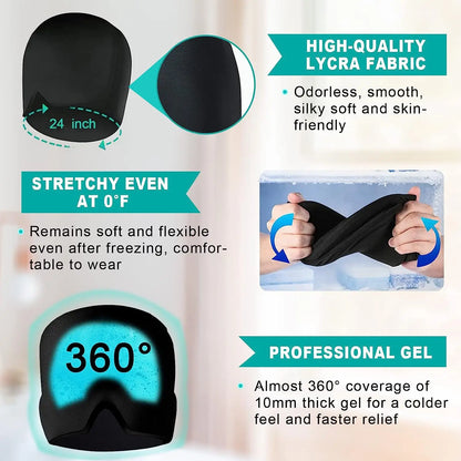 Gel Cold Therapy Ice Cap For Relieve Headache, Migraine, Sinuses, Pressure Pain and more.