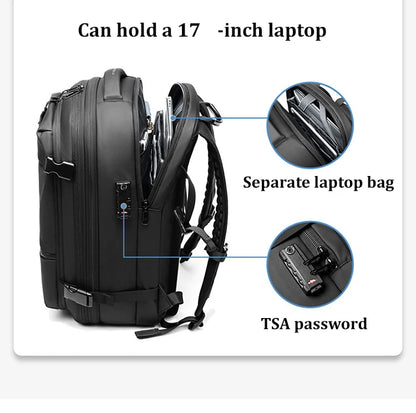 VacuGuardPack 50 | Advanced Vacuum Compression & Security Backpack