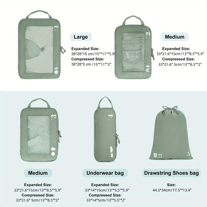 SpaceFlex 5 | Compression Set for Travel & Home